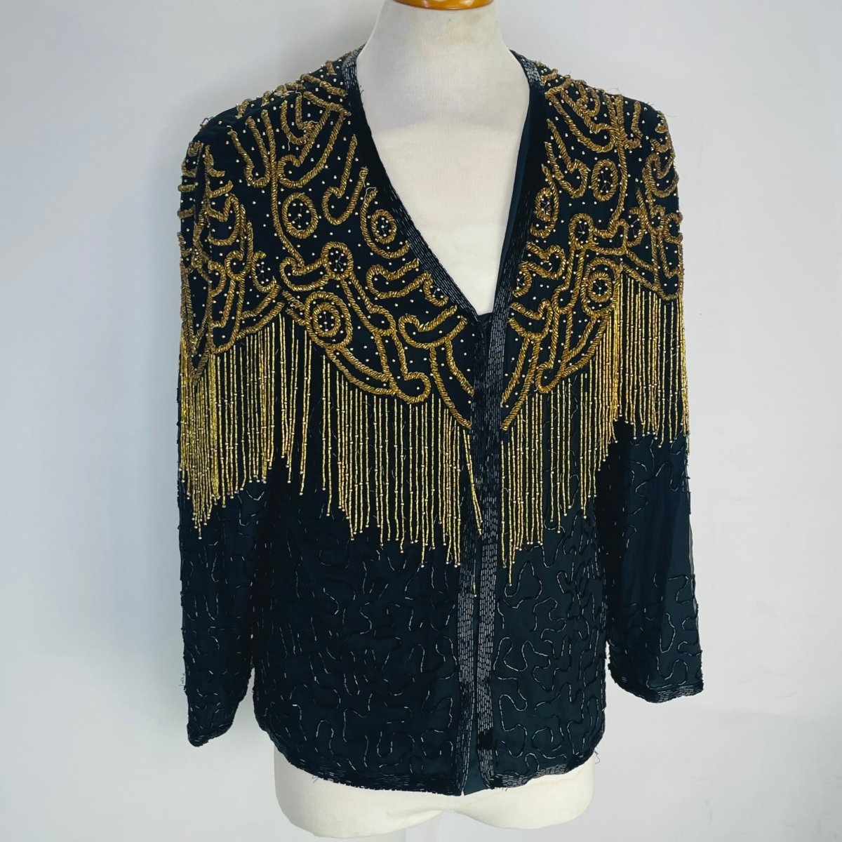 Gold beaded store jacket