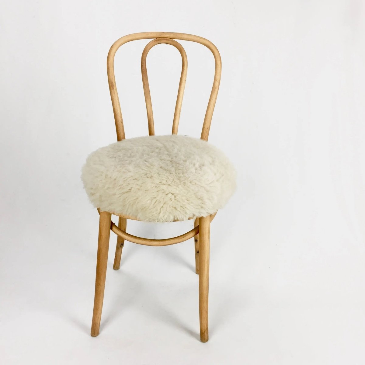 White discount shearling chair